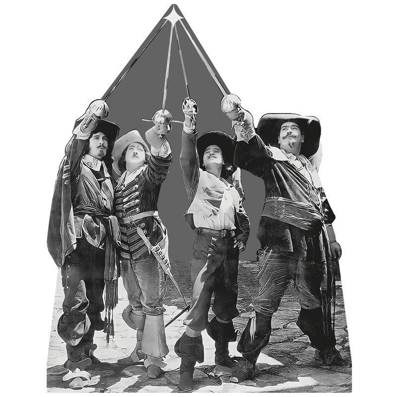 «Three Musketeers 1921 Film Cardup»
