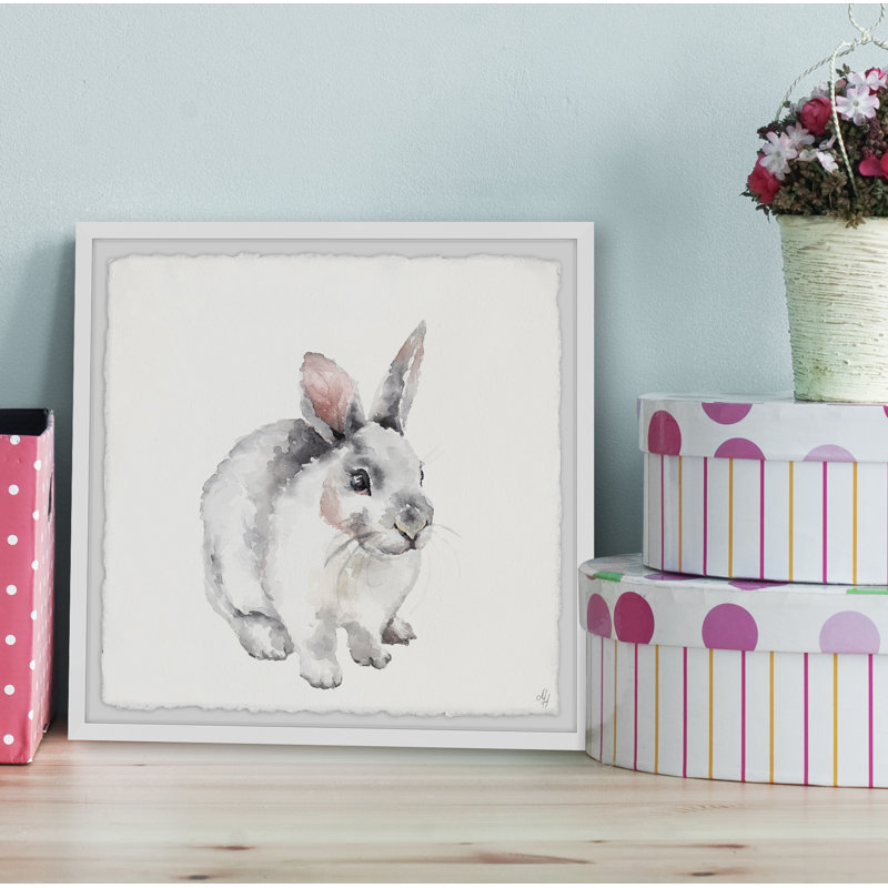 «Mokane Fluffy Little Bunny», reproduction encadrée, H 18 po x l 18 po x P 1,5 po