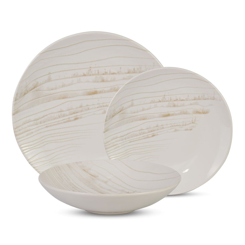 Aliyanah Piece Stoneware Dinnerware Set - Service for 4