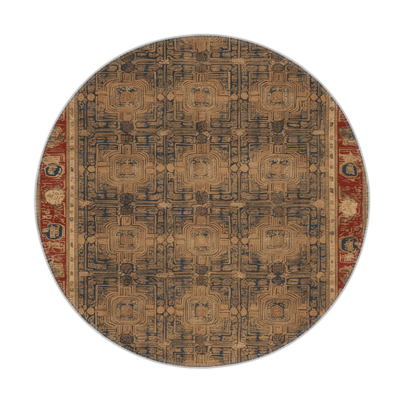 Tapis intérieur et extérieur ArtDeco, Rond 5 pi