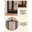 Nouvelle armoire d'angle en bois massif de style chinois avec fleurs et oiseaux peints