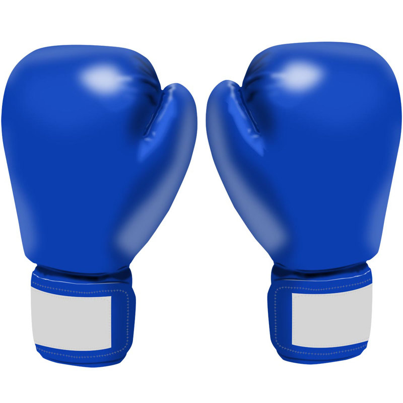 Adhésif décoratif gants de boxe Home Gym, H 24 po x l 15 po, Bleu