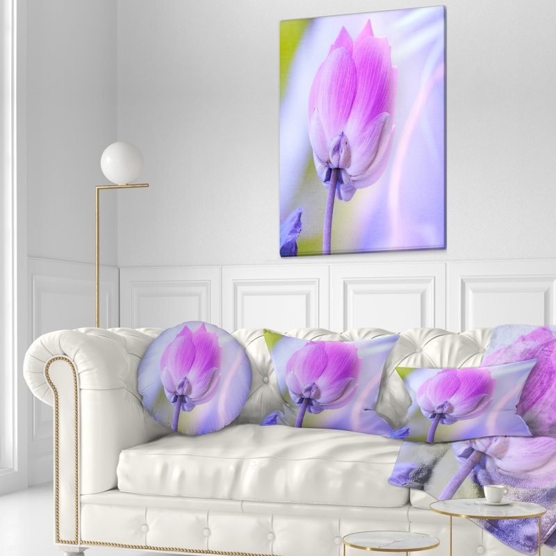 Grand coussin lombaire à fleur lotus