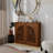 Modern Fluted Sideboard Cabinet, Walnut-1257098379