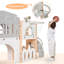 Aire de jeux intérieure 8 en 1 avec glissade pour tout-petits : Ensemble de jeux avec glissade pour bébés de 1 à 3 ans, comprenant un panier de basketball, une structure d'escalade, un tunnel, un télescope et un espace de rangement pour jouets.-136401208