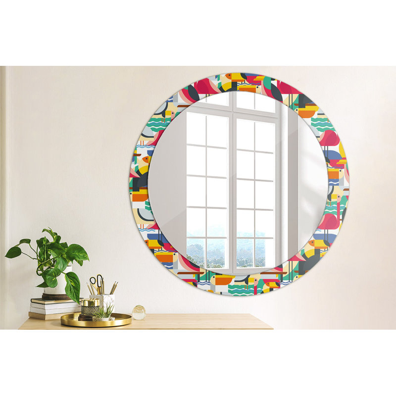 Huldar Glass Flat Wall Mirror