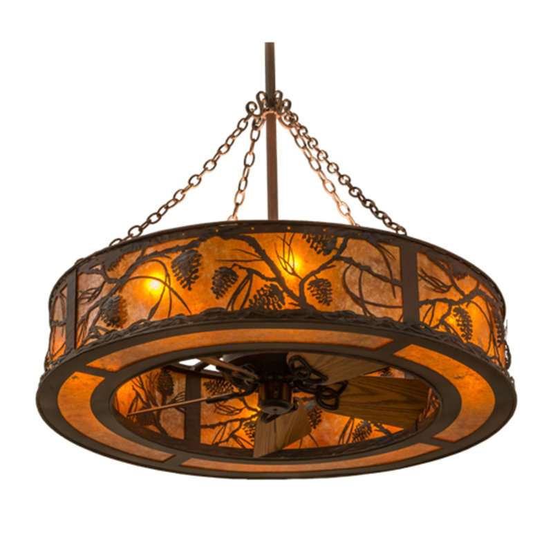 Whispering Pines Downrod Ceiling Fan