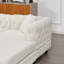 Canapé en chenille trois pièces de style moderne avec deux coussins et pieds en plastique-824391052