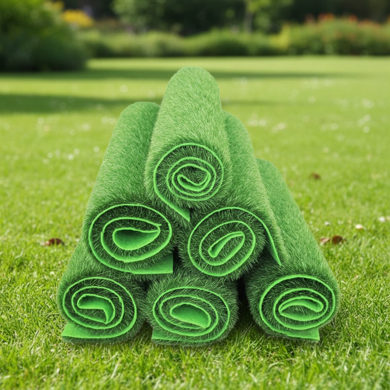 6Pcs / ensemble gazon artificiel pelouse gazon 30Cm / 11,81In vert bricolage faux tapis de gazon pour jardin Microlandscape décoratif simulé flocage de paysage décoration