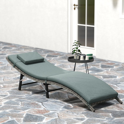 196cm Long Single Chaise with Cushions