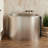 Raksha 48" Stainless Steel Japanese Soaking Tub with Pre-Drilled Overflow Hole - Less Drain