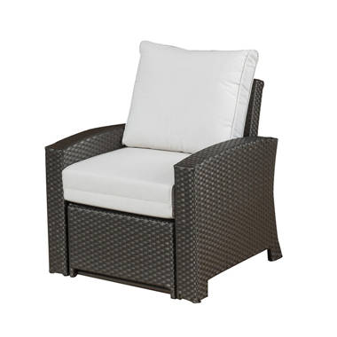 Outsunny Outdoor Rattan Wicker Rocking Chair Patio Recliner with