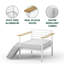 Ensemble de chaises de patio blanches