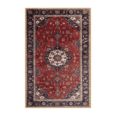 Machine Washable Persian Brown Area Rug