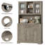 Garde-manger de 68 po de hauteur avec tablette pour four à micro-ondes et porte garde-manger Kena-21329124