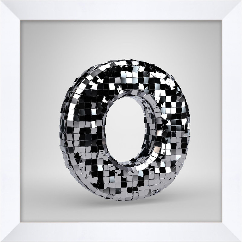 Disco Letter O Print by Mat Sanders