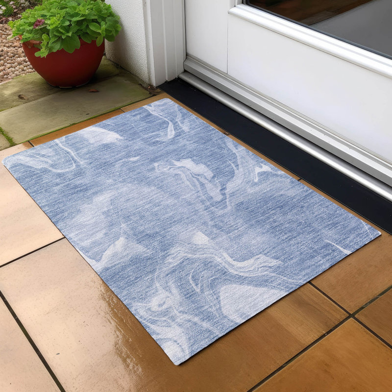 Lummus Abstract Indoor / Outdoor Rug, Rectangle 1'8" x 2'6"