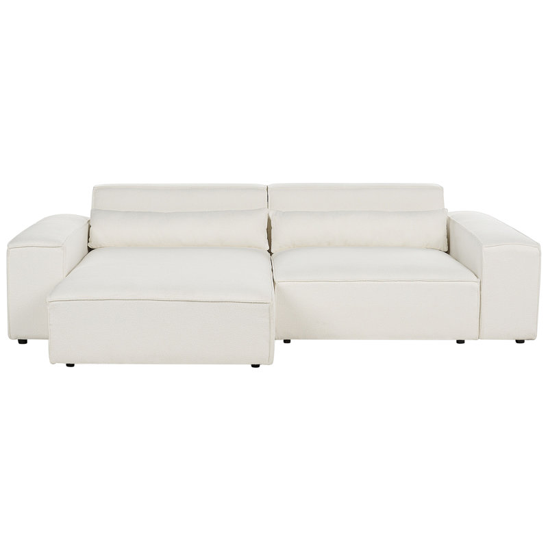 Boleslovas 2 Seater Sofa & Chaise, Right Hand Facing, White