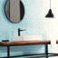 Lavabo de salle de bain rectangulaire en porcelaine vitreuse Samantha