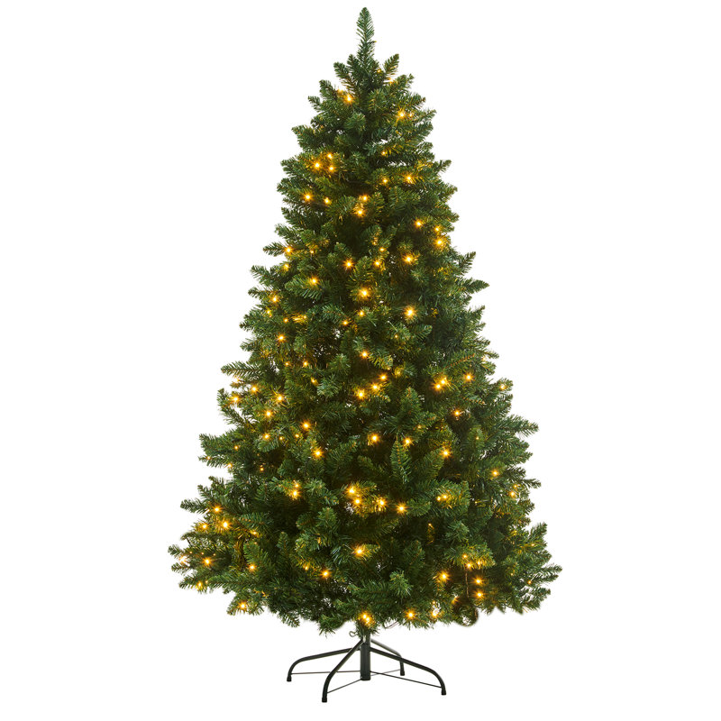 Lighted Artificial Christmas Tree, 6.99ft H