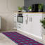 Tapis à carreaux bleu-53650966