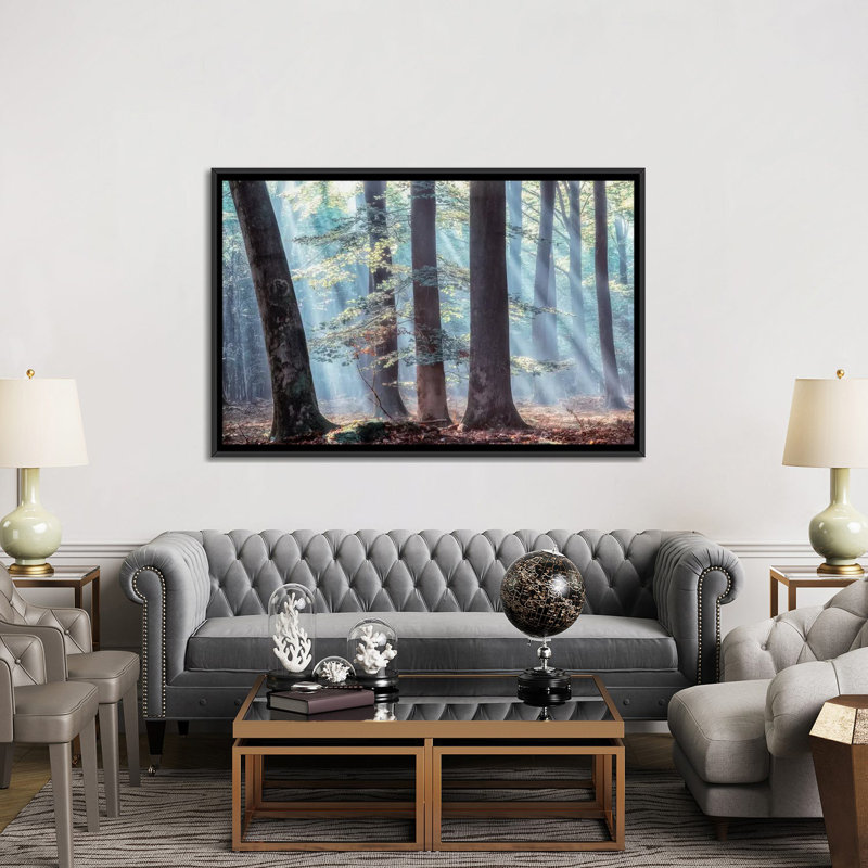 Épeautre - reproduction de photo sur toile, Toile avec cadre noir, H 8 po x l 18 po x P 26 po, Pas de tapis