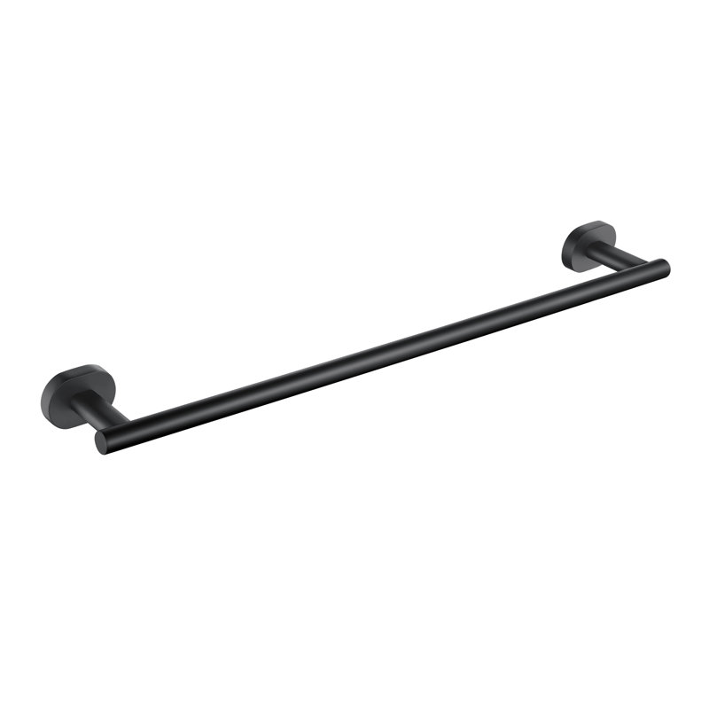 Porte-serviettes mural 24 po en acier inoxydable, Noir mat