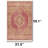 Desert Rose Traditional Medallion Area Rug
