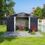 Abri de jardin extérieur en métal 11,2 x 10,6 pi Ft avec fenêtre
