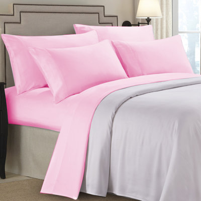 Ensemble de draps en microfibre de couleur unie avec taies d'oreiller 9000 Paarizaat - Pour lit simple, double, grand et très grand