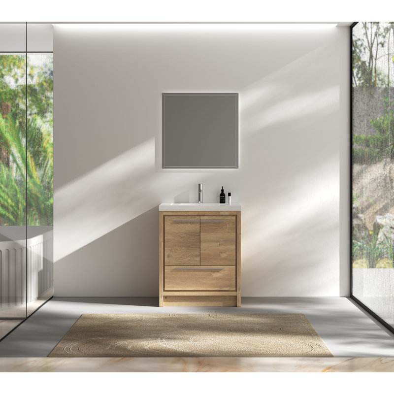 Ensemble de meuble-lavabo simple 29,5 po Lefebvre, Naturel