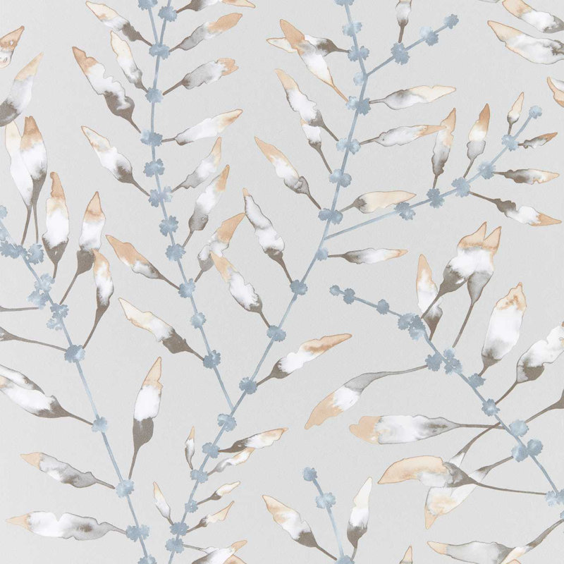 Chaconia 10.05m x 68.6cm Wallpaper Roll, Amber/Slate