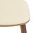 5-Piece Dining Set Round Dining Table With Ash Wood Top And 4 Leather Dining Chairs In Stained Wooden Legs-109480356