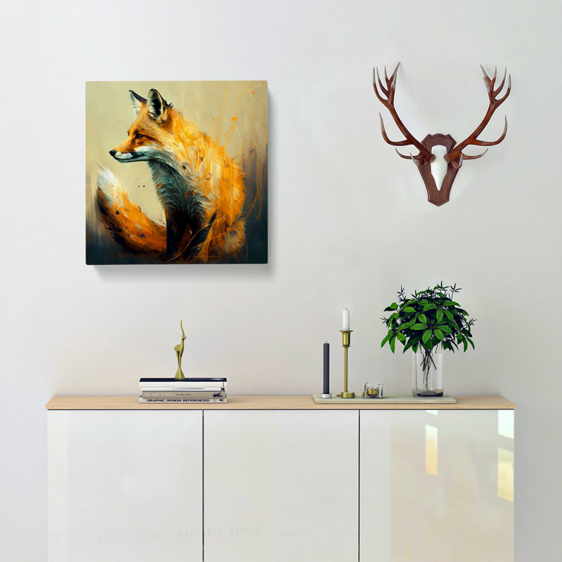 Fox Gestural - No Frame Print