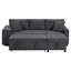 3 Seater Convertible Corduroy Sofa Bed-277637965