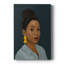 Personnage dans une boucle d'oreille jaune - galerie Cavas sur mesure-118081023