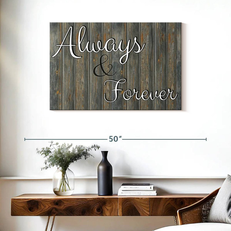 Tergel Always Forever Typography, 24" H x 36" W