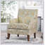 Chaise d'appoint élégante et confortable pour le salon avec tissu doux pour la peau et sièges spacieux