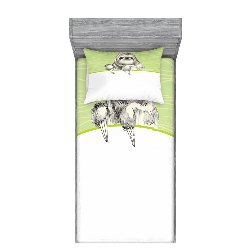 Microfiber Sheet Set, Twin Sheet Set with Fitted Sheet