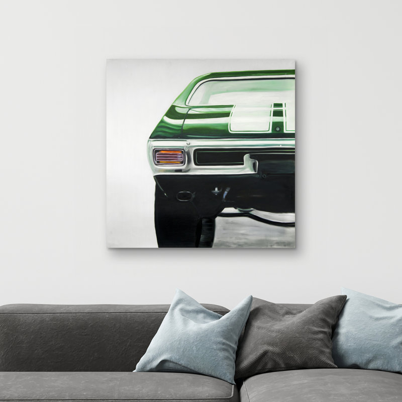 Classic car - 32"x32" art on canvas