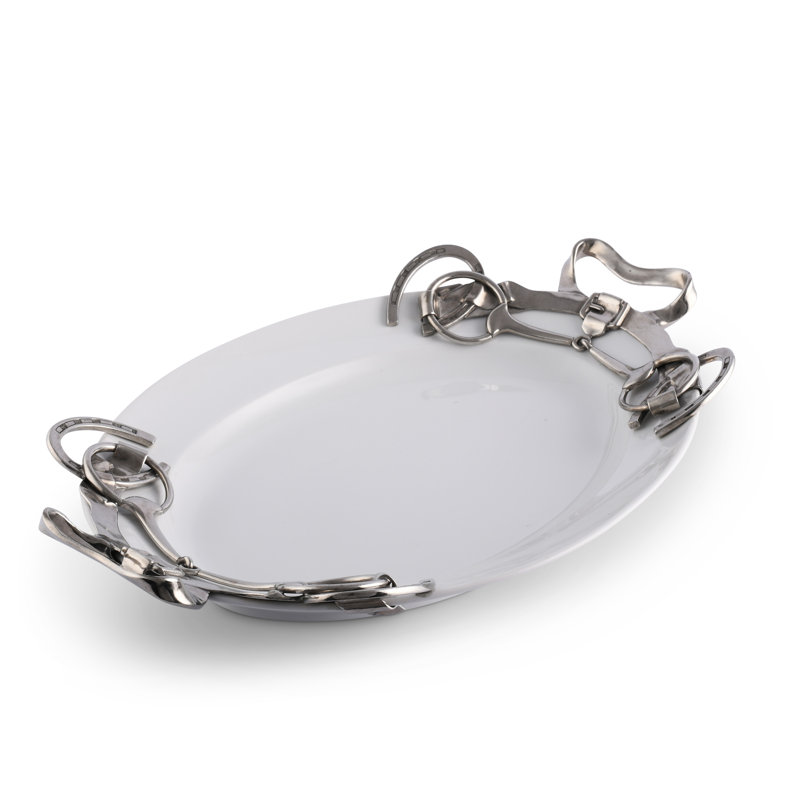 Equestrian Ceramic Decorative Tray