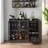 39.37'' Sideboard Storage Cabinet with Doors and Adjustable Shelves, Credenza Buffet Cabinet for Living Room, Bedroom, Hallway-1403221919