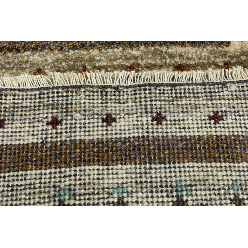 Tapis tribal multicolore 1 x 3 Indo Gabbeh