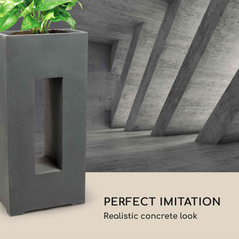 Cachepot, 100cm H x 45cm W x 27cm D, Dark grey