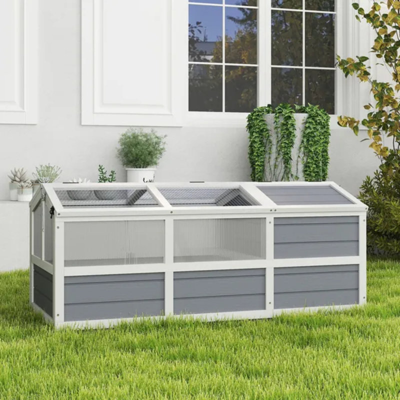 Light Gray Bottomless Outdoor Tortoise Enclosure