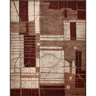 Nazmiyal Collection Large Modern Tribal Geometric Rug 12ft 8in X 15ft 4in