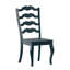 Chaise d'appoint en bois massif avec dossier en échelle Fortville-1733933705