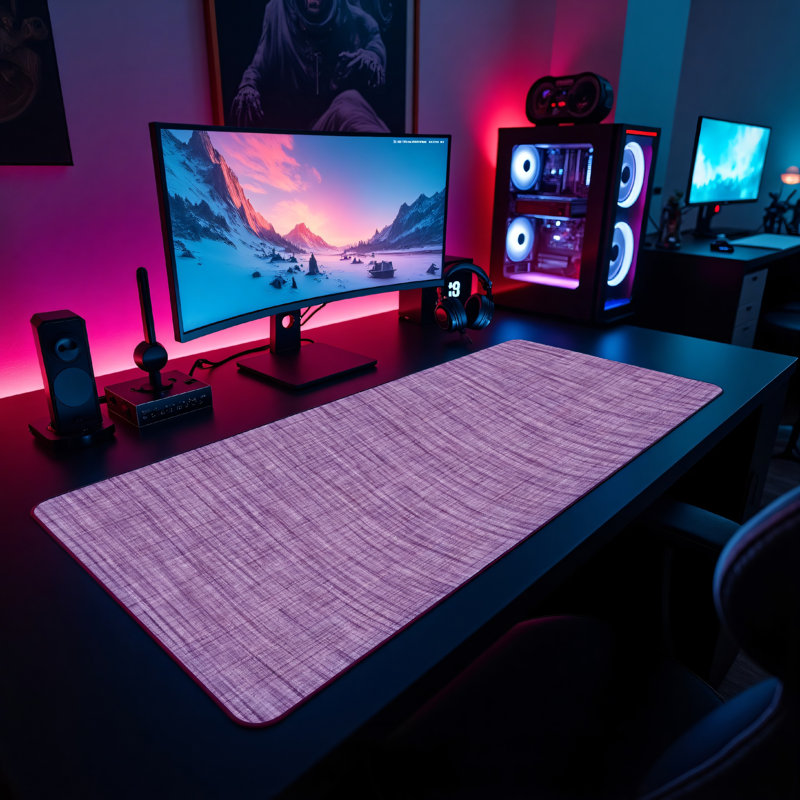Polyester Desk Pad, 14.4x12.1