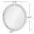 Frony Round Pieced Wood Wall Mirror