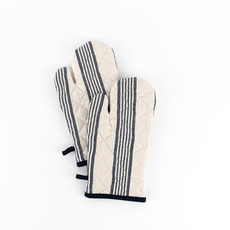 Gants de cuisine Urban Stripes - bleu, Bleu